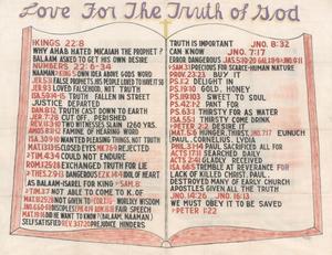 Love For The Truth of God