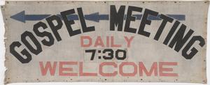 Primary view of object titled 'Gospel Meeting Daily'.