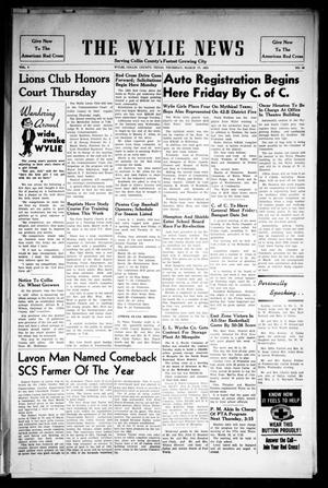 The Wylie News (Wylie, Tex.), Vol. 7, No. 48, Ed. 1 Thursday, March 17, 1955