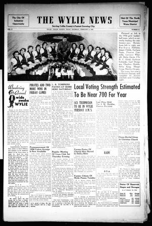 The Wylie News (Wylie, Tex.), Vol. 8, No. 41, Ed. 1 Thursday, February 2, 1956