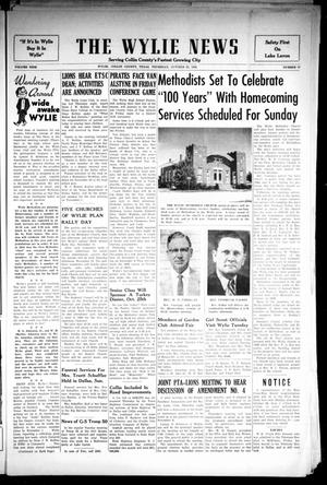 The Wylie News (Wylie, Tex.), Vol. 9, No. 27, Ed. 1 Thursday, October 25, 1956