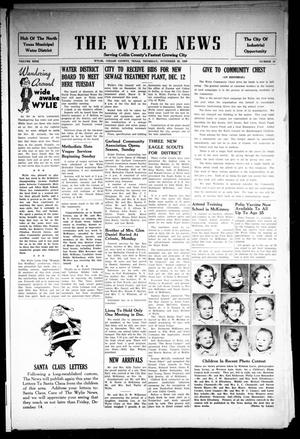 The Wylie News (Wylie, Tex.), Vol. 9, No. 32, Ed. 1 Thursday, November 29, 1956