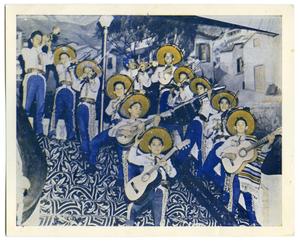 Mariachi group on a staircase