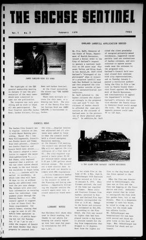 The Sachse Sentinel (Sachse, Tex.), Vol. 1, No. 2, Ed. 1 Sunday, February 1, 1976