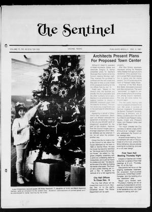 Primary view of object titled 'The Sentinel (Sachse, Tex.), Vol. 12, No. 44, Ed. 1 Wednesday, December 9, 1987'.