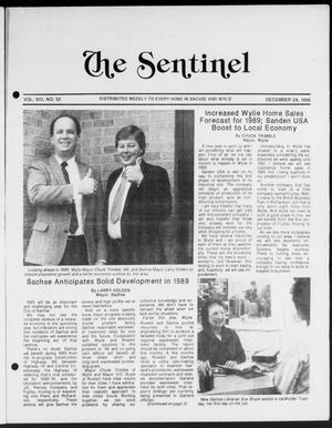 Primary view of object titled 'The Sentinel (Sachse, Tex.), Vol. 13, No. 52, Ed. 1 Wednesday, December 28, 1988'.