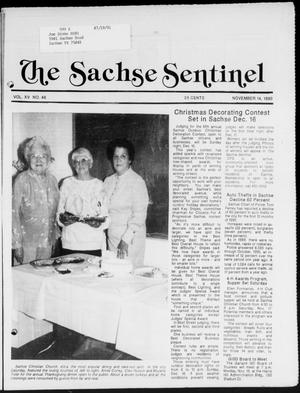 Primary view of object titled 'The Sachse Sentinel (Sachse, Tex.), Vol. 15, No. 46, Ed. 1 Wednesday, November 14, 1990'.