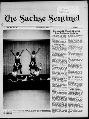 The Sachse Sentinel (Sachse, Tex.), Vol. 16, No. 46, Ed. 1 Wednesday, November 13, 1991