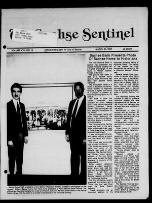 The Sachse Sentinel (Sachse, Tex.), Vol. 17, No. 14, Ed. 1 Tuesday, March 31, 1992