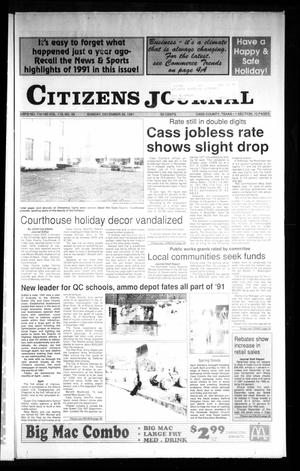 Citizens Journal (Atlanta, Tex.), Vol. 113, No. 59, Ed. 1 Sunday, December 29, 1991