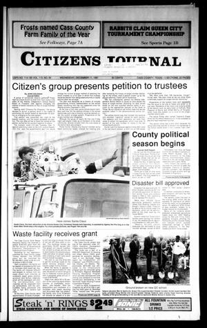 Primary view of object titled 'Citizens Journal (Atlanta, Tex.), Vol. 113, No. 54, Ed. 1 Wednesday, December 11, 1991'.
