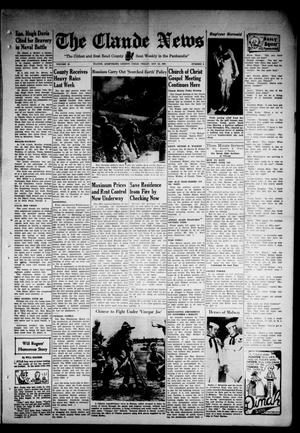 Primary view of object titled 'Claude News (Claude, Tex.), Vol. 54, No. 9, Ed. 1 Friday, October 23, 1942'.