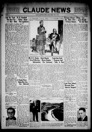 Claude News (Claude, Tex.), Vol. 45, No. 23, Ed. 1 Friday, February 9, 1934