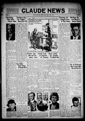 Claude News (Claude, Tex.), Vol. 45, No. 26, Ed. 1 Friday, March 2, 1934
