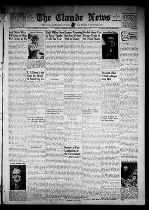 The Claude News (Claude, Tex.), Vol. 49, No. 41, Ed. 1 Friday, June 10, 1938
