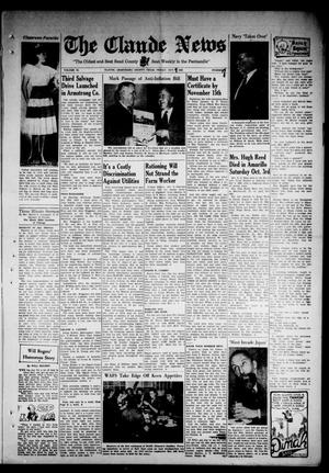 Claude News (Claude, Tex.), Vol. 54, No. 7, Ed. 1 Friday, October 9, 1942