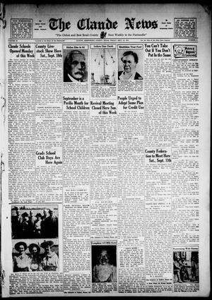 The Claude News (Claude, Tex.), Vol. 49, No. 2, Ed. 1 Friday, September 10, 1937