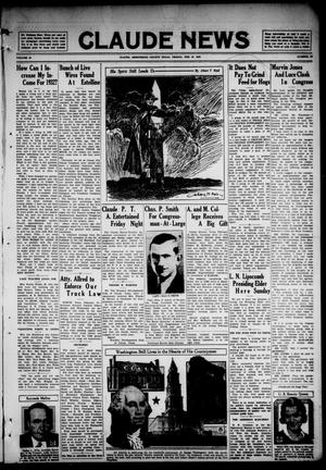 Claude News (Claude, Tex.), Vol. 43, No. 24, Ed. 1 Friday, February 19, 1932