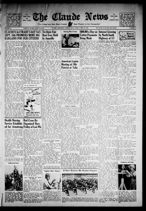 The Claude News (Claude, Tex.), Vol. 50, No. 4, Ed. 1 Friday, September 23, 1938