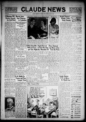 Claude News (Claude, Tex.), Vol. 48, No. 13, Ed. 1 Friday, November 27, 1936
