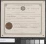 Primary view of Membership Certificate - Texas State Board of Dental Examiners