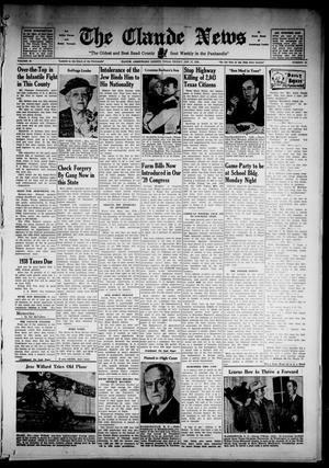 Claude News (Claude, Tex.), Vol. 50, No. 22, Ed. 1 Friday, January 27, 1939