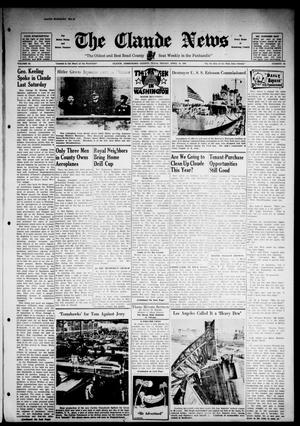 Claude News (Claude, Tex.), Vol. 52, No. 34, Ed. 1 Friday, April 18, 1941