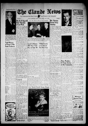 Claude News (Claude, Tex.), Vol. 54, No. 1, Ed. 1 Friday, August 28, 1942
