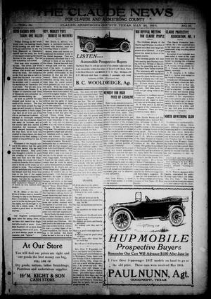 The Claude News (Claude, Tex.), Vol. 14, No. 36, Ed. 1 Friday, May 26, 1916