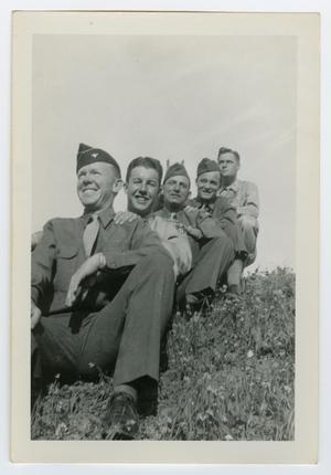 [Five Servicemen Sitting Together]