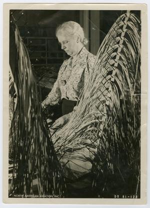 [Photograph of Theresa Allen Building Airplanes]