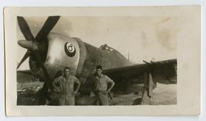 [Photograph of William Widener at His Plane]