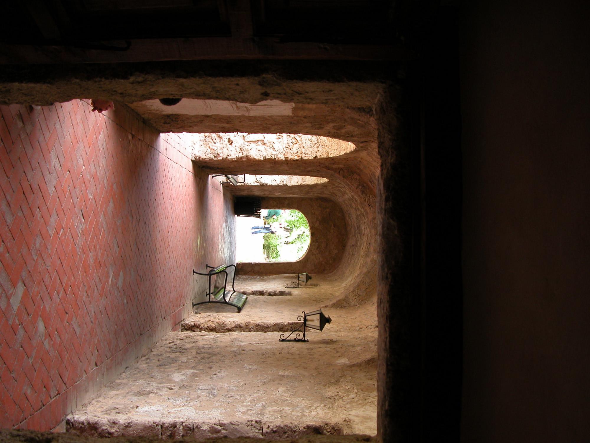 Arched walkway at Mission Concepción
                                                
                                                    [Sequence #]: 1 of 1
                                                