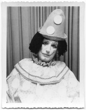 Unknown person dressed as a clown