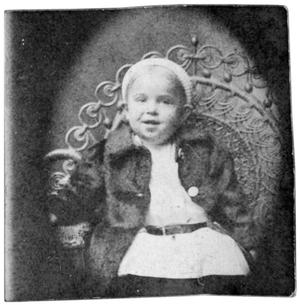 Portrait of an unidentified baby