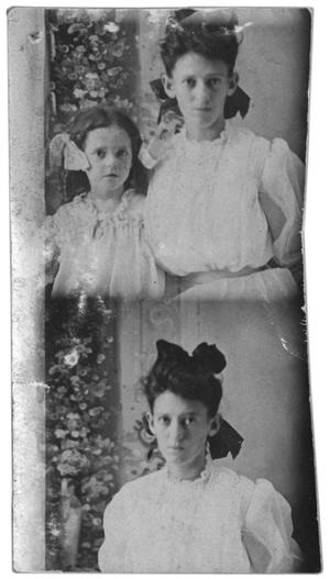 Double portrait of two girls