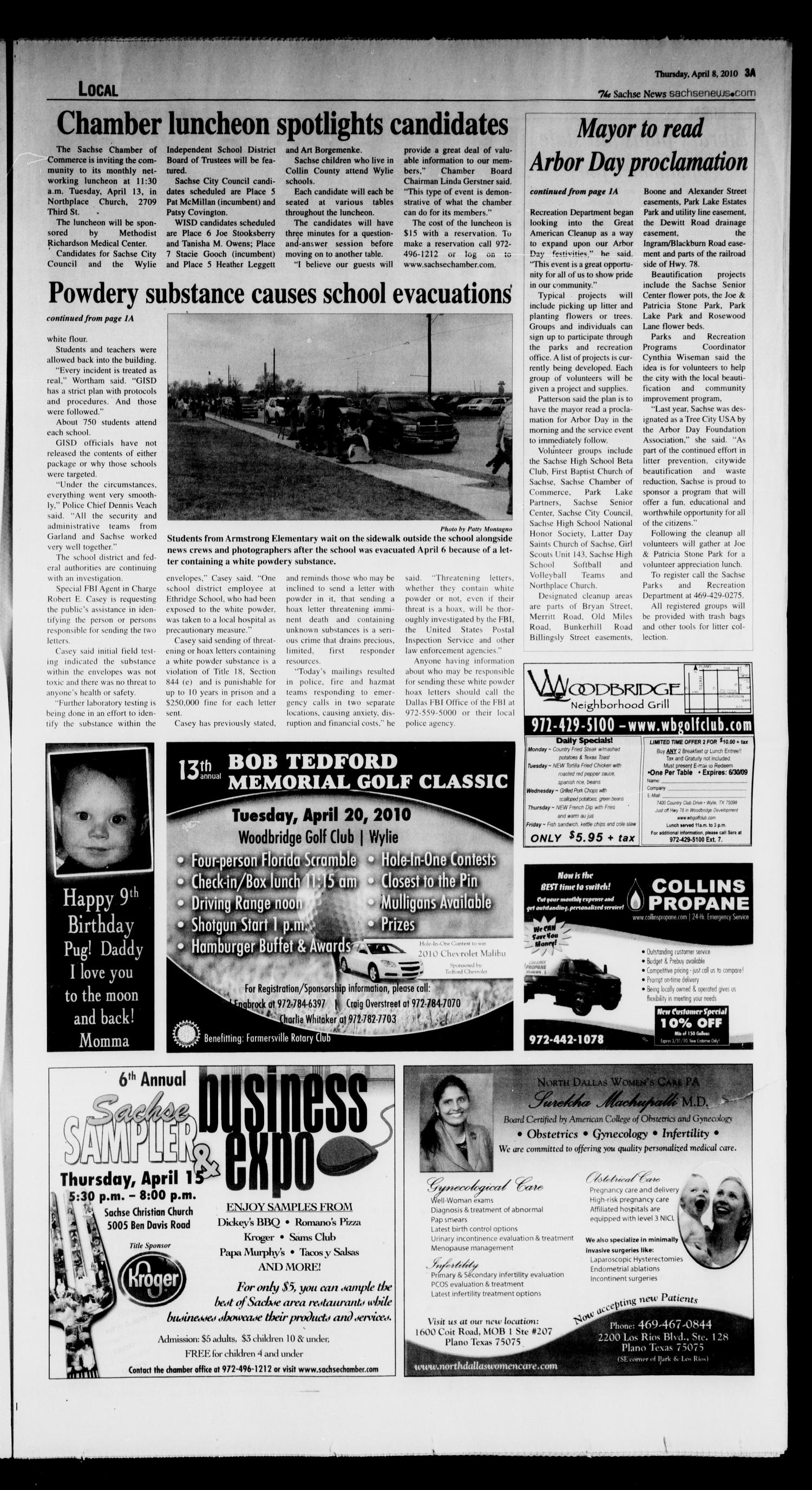 The Sachse News (Sachse, Tex.), Vol. 6, No. 11, Ed. 1 Thursday, April 8, 2010
                                                
                                                    [Sequence #]: 3 of 26
                                                