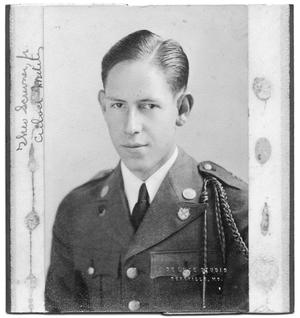 Portrait of Theo Scrivner Jr. in a military uniform