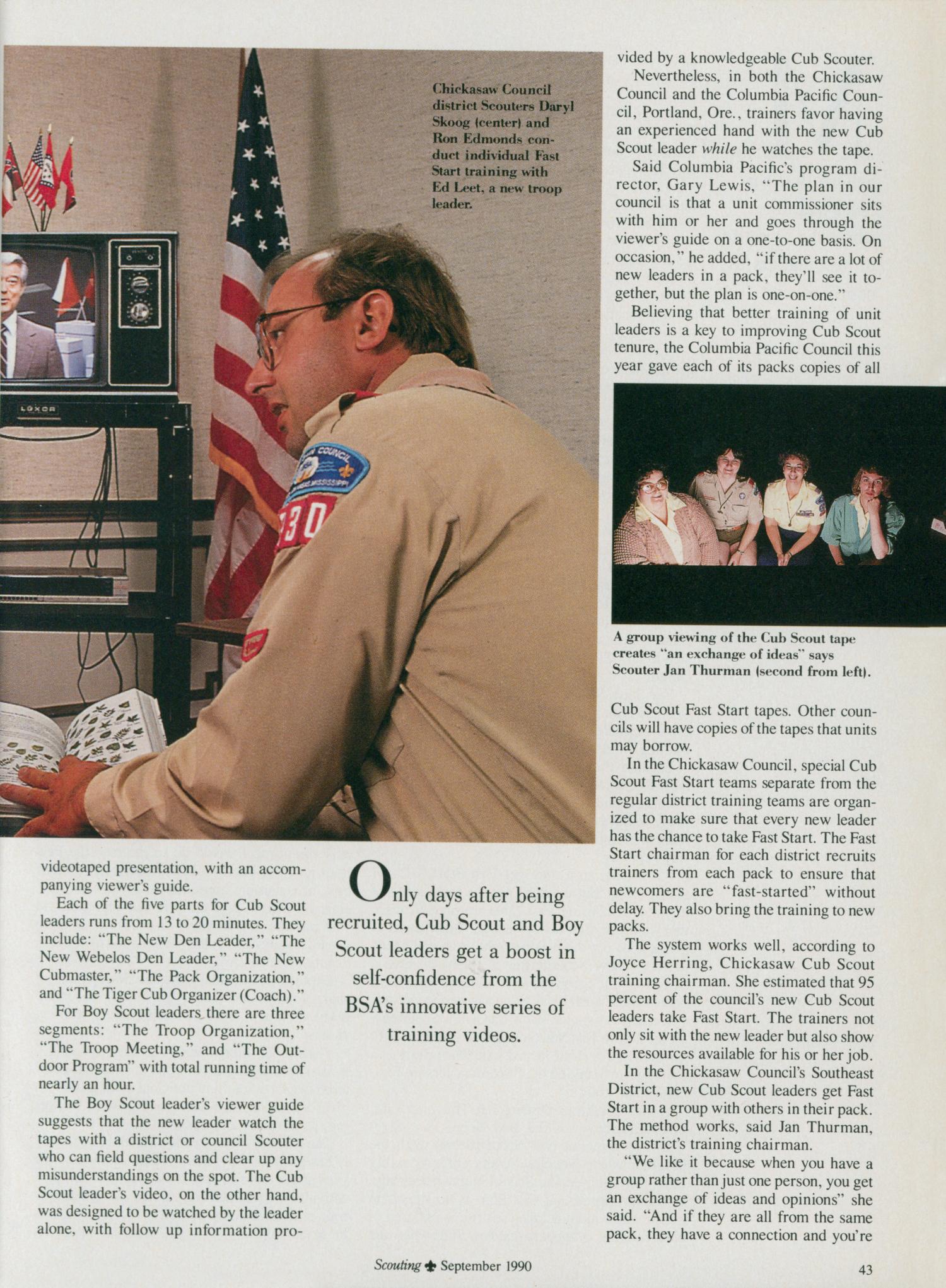 Scouting, Volume 78, Number 4, September 1990
                                                
                                                    43
                                                