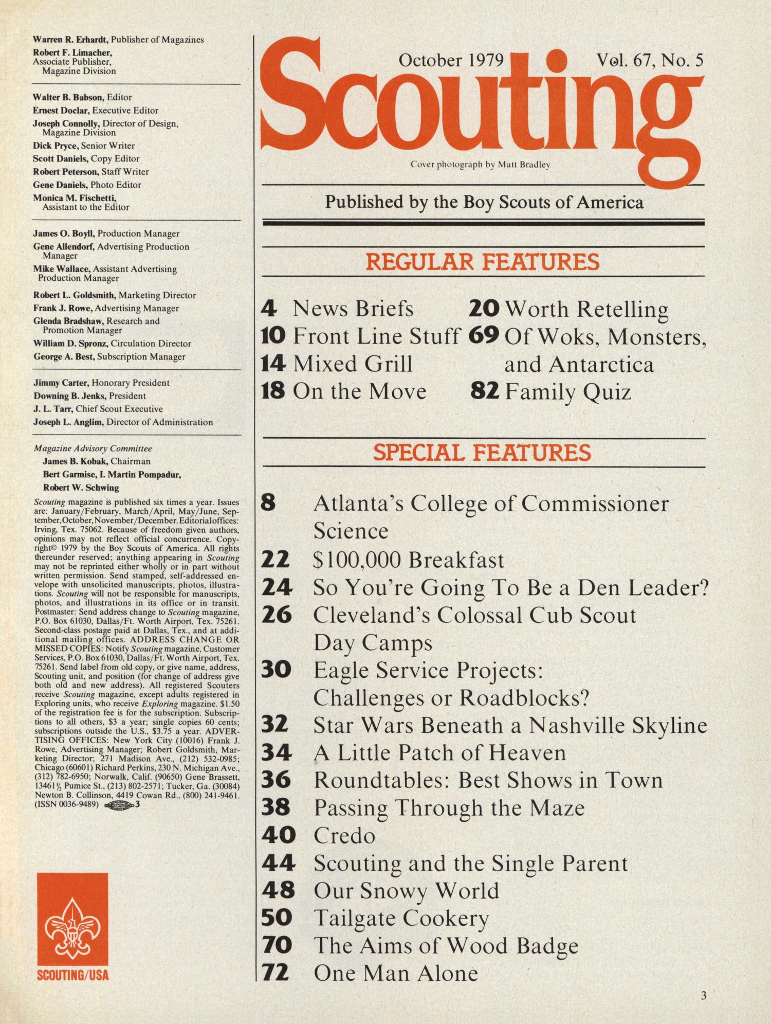 Scouting, Volume 67, Number 5, October 1979
                                                
                                                    3
                                                