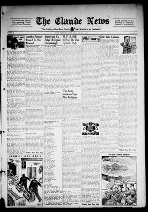 Primary view of object titled 'Claude News (Claude, Tex.), Vol. 55, No. 17, Ed. 1 Friday, January 4, 1946'.