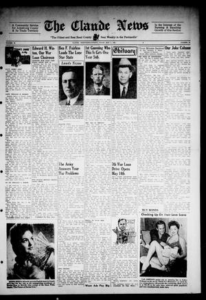 Claude News (Claude, Tex.), Vol. 54, No. 35, Ed. 1 Friday, May 4, 1945