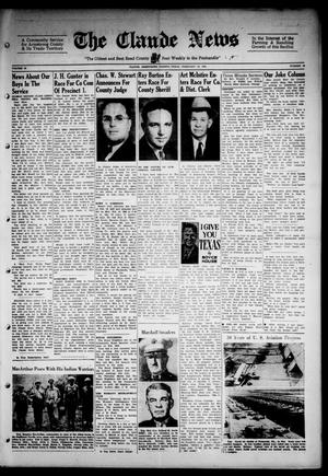 Claude News (Claude, Tex.), Vol. 53, No. 26, Ed. 1 Friday, February 25, 1944
