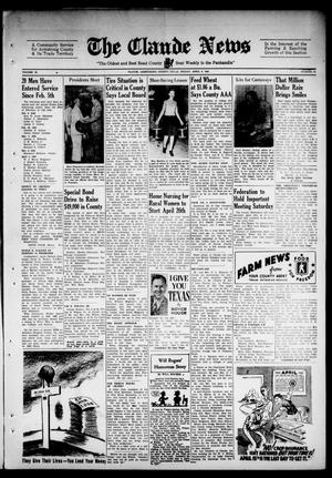 Claude News (Claude, Tex.), Vol. 52, No. 33, Ed. 1 Friday, April 9, 1943