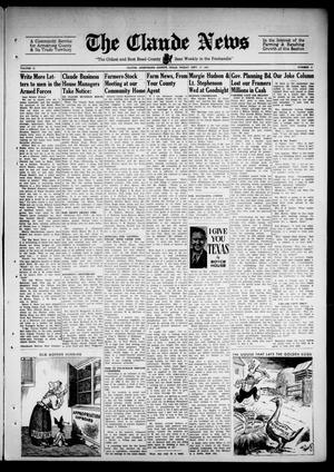 Claude News (Claude, Tex.), Vol. 53, No. 4, Ed. 1 Friday, September 17, 1943