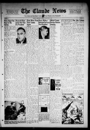 Claude News (Claude, Tex.), Vol. 53, No. 48, Ed. 1 Friday, July 28, 1944
