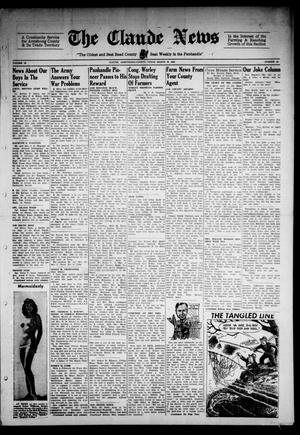 Claude News (Claude, Tex.), Vol. 54, No. 30, Ed. 1 Friday, March 30, 1945