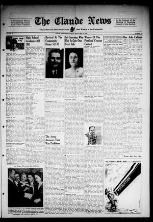 Claude News (Claude, Tex.), Vol. 54, No. 37, Ed. 1 Friday, May 18, 1945