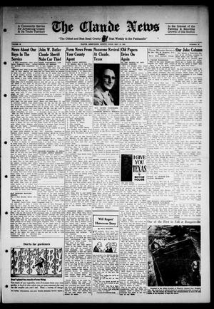 Claude News (Claude, Tex.), Vol. 53, No. 37, Ed. 1 Friday, May 12, 1944