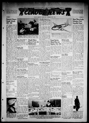 Claude News (Claude, Tex.), Vol. 60, No. 22, Ed. 1 Thursday, February 1, 1951